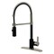 Gourmetier LS8779CTL Continental Single-Handle Pre-Rinse Kitchen Faucet, Blk/Nkl LS8779CTL - alternate 1